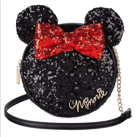 Disney Handbags - Disney Minnie Mouse Icon Sequin Crossbody Bag NWT